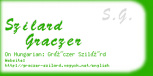 szilard graczer business card